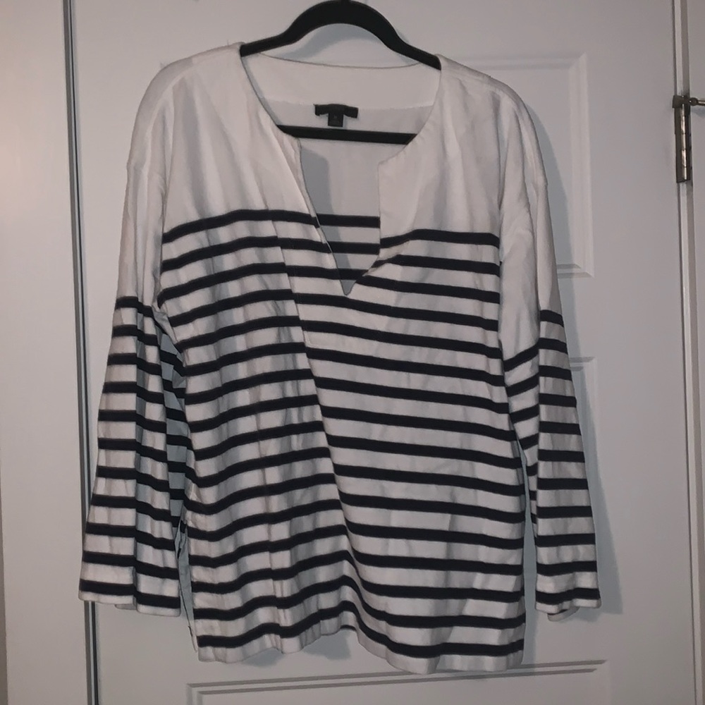 V boat neck J Crew top